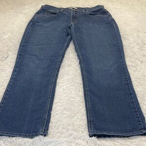 Lee Women's Straight Leg Blue Jeans DENIM SIZE. 12